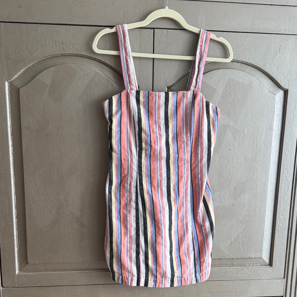 Forever 21 Multicolor Striped lined dress size M